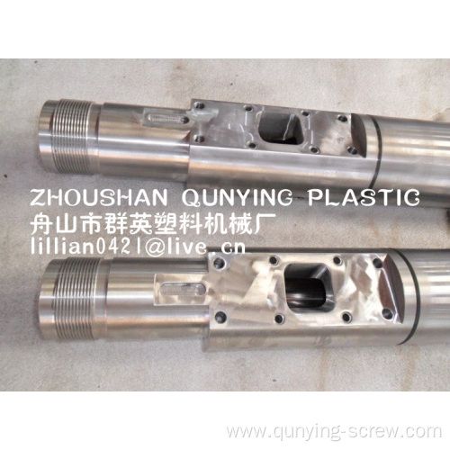 Bimetallic Injection Screw Barrel Of Pp Pe For Plastic Recycling Machine 